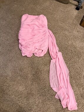 Runaway the Label pink ruched dress